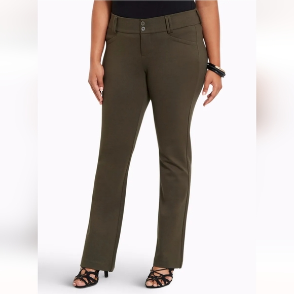 torrid Pants - Torrid olive green dress pants